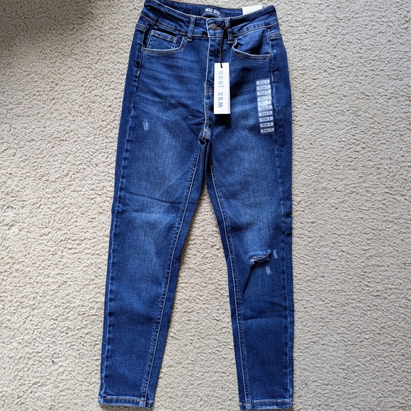 Wax Jean Denim - Wax Jean Dark Blue Skinny Jeans